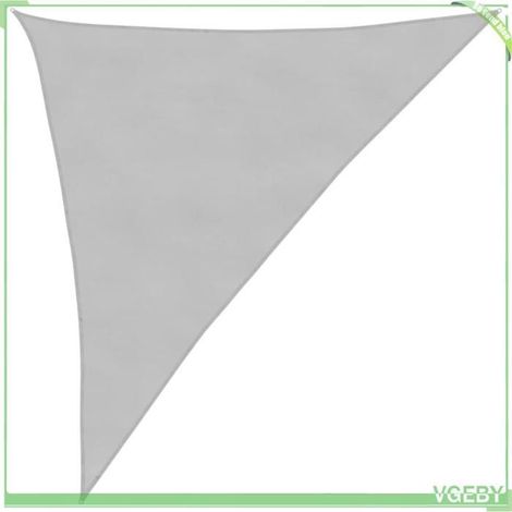 Voile d'ombrage - FAFEICY - 4000915 - Triangulaire 3x4x5 m - Gris clair - Polyester Oxford 100% PU anti-UV (1/5)