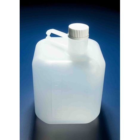 Bouteilles de laboratoire, RS PRO, graduée, 5L, en PP, à Col étroit ( Prix pour 1 )