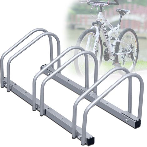 Randaco Portabici per 3 biciclette, L.70,5 x L.32 x H.26 cm, Portabici a pavimento e a parete (1/4)