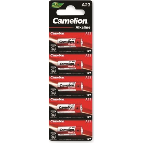 CAMELION 12V-Batterie, Plus Alkaline, A23, 5 Stück