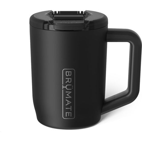 Mug isotherme de voyage 44 cl (15 oz) 100 % étanche  Revêtement en silicone intégré et poignée ergonomique