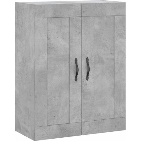 Maison Exclusive - Mobile a Parete Grigio Cemento 69,5x34x90 cm Legno Multistrato (1/5)