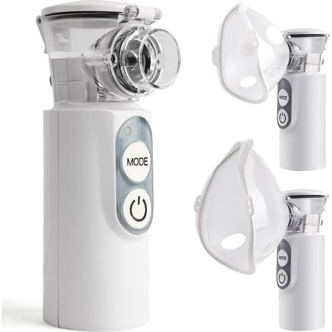 Humidificateur à ultrasons, nébuliseur portatif pour adultes, nébuliseur à compresseur portable (1/4)