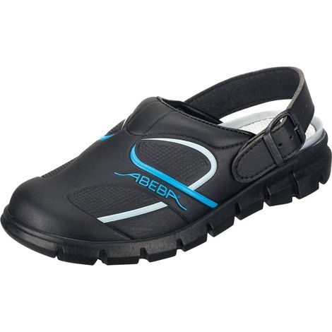 Abeba 7331-35 Dynamic - Scarpe, sandali sabot, Taille 39, nero/blu (1/3)