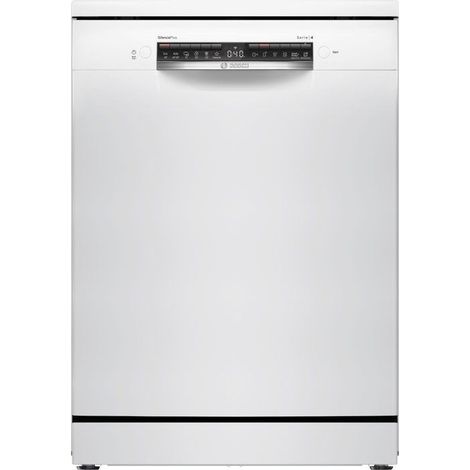 Lave-vaisselle pose libre BOSCH SMS4HMW08E SER4 - 14 couverts - EcoSilence Drive - L60cm - 44dB - Blanc