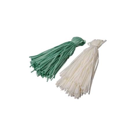 RAFIA SINTETICA IN MAZZETTI- - gr.200 mazzetti da mt.1,2 colore avorio - 15 kg