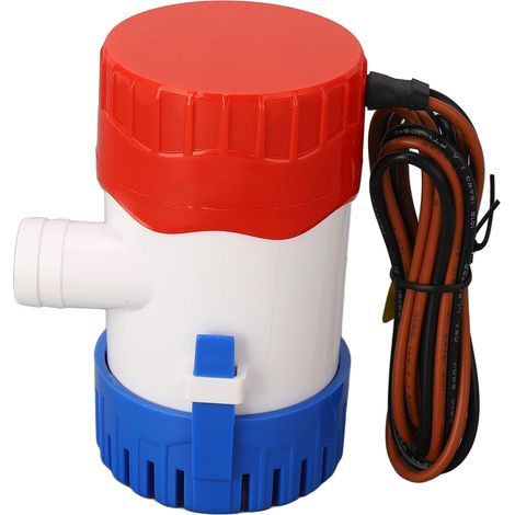 Pompe de cale Semi-automatique DC12V, Mini eau électrique à faible bruit pour bateau, Ferry, Yacht, océan, jardin, 3/4 pouces, 500GPH, levage de 2m / 6,6 pieds (1/5)