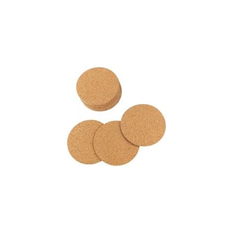 Dessous de verre en liège pour plantes, sous-verres en liège double couche 3,94 pouces, tapis en liège absorbants, sous-verres en liège pour plantes d'intérieur, paquet de 100