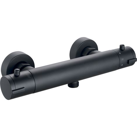 Artic schwarzer Thermostat-Duschhahn (1/2)