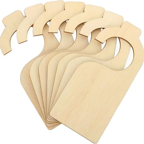 Bardusch - STARTIST Lot de 7 séparateurs de portants vierges en bois légers pour penderie de grands magasins (1/5)