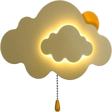 Plafonnier nuage créatif pour enfants, applique murale, lampe de plafond à lumière chaude pour chambre d'enfant (1/4)