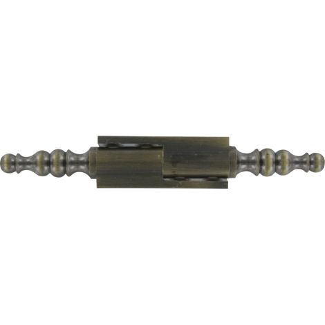 Decayeux – Paumelle universelle pour porte et fenêtre – Laiton – Hauteur platine 50 mm – Hauteur totale 110 mm – Pour bois dur