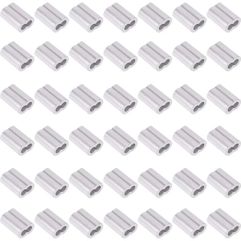 Lot de 200 manchons à sertir en aluminium de 2 mm pour câble métallique et câble ou toute autre chose nécessitant un câble solide (1/5)