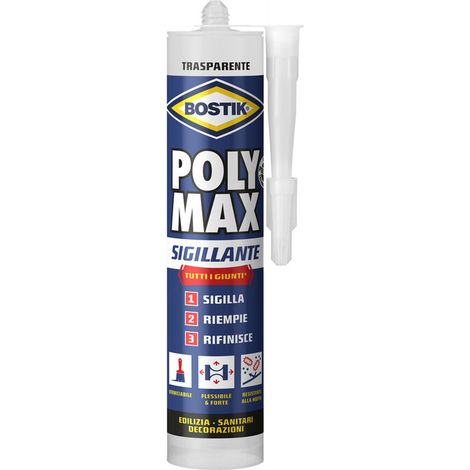 BOSTIK POLYMAX SIGILLANTE 280 ML TRASPARENTE CART- 1,0 pz