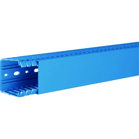 Goulotte de câblage complète BA7 prof 60mm l 60mm bleue HAGER BA760060BL