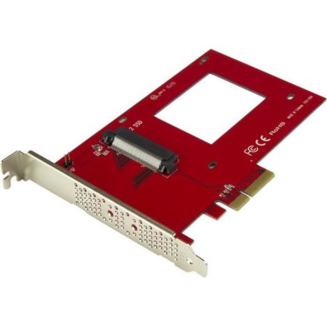 StarTech.com Adaptador U.2 a PCIe para SSD NVMe U.2 de 2.5" - SFF-8639 - PCI Express x4 - TAA