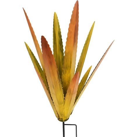 Tequila Sculpture Rustique, d'agave en métal à Faire soi-même, décoration de Jardin, Cour, Statue de Maison, Ornements, Figurines de Jardin, d'agave en métal pour extérieur,Jaune (1/5)
