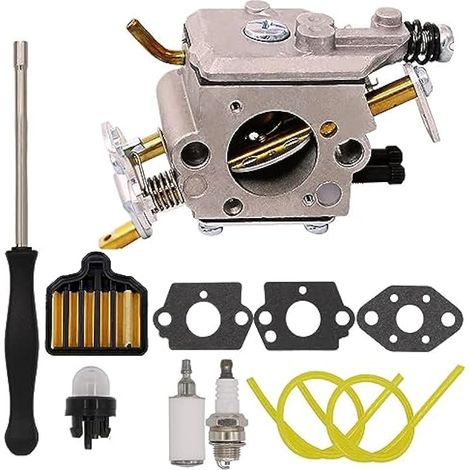 Compatible avec carburateur 575296301 Filtre à air pour tronçonneuse à gaz 2 temps PP4818A Craftsman 358.350982 358.350980 358.350981 Poulan Pro PP5020 PP5020AVX Carburateur Zama C1M-W4777 (1/4)