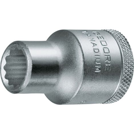 Insert de clé à douille D 19 1/2 pouces, 12 pans, SW 15 mm, longueur 39,5 mm (1/5)