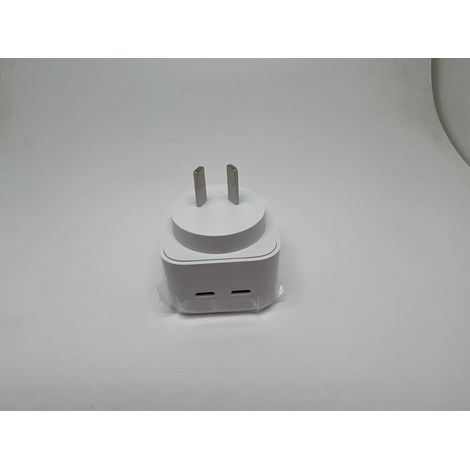 Adaptateur Secteur USB-C - 35 W - 2 Ports - Charge Rapide Compatible iPhone iPad AirPods MacBook - Câble USB-C vers USB-C Inclus (1/5)
