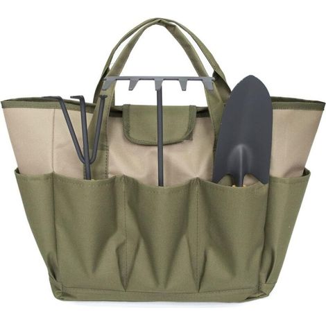 Sac fourre-tout de jardin, sac à outils de jardin, sac de rangement pour outils de jardinage et sac de rangement pour jardinier (1/4)