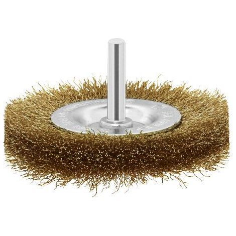 Bosch 2 609 256 519 - Cepillos de disco para taladradoras, alambre ondulado, latonado, 75 mm (1/3)