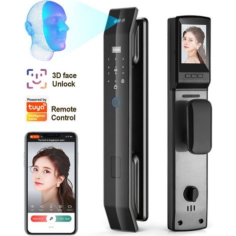 Tuya Serratura Smart WiFi con Riconoscimento Facciale 3D e Videocitofono (1/5)