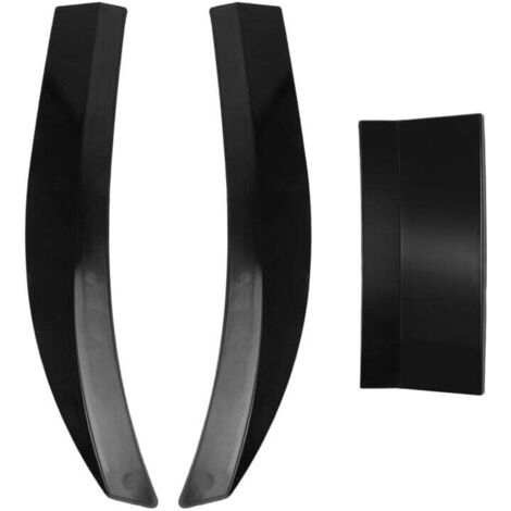 Timón Universal Auto, faldón ajustable del techo, alerón trasero y labio del maletero, negro (1/4)