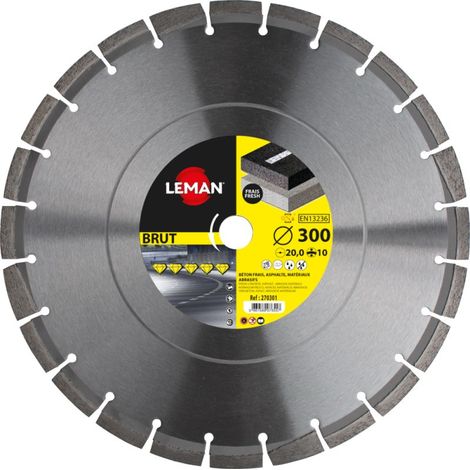 DISQUE DIAMANT SEGMENTS BETON FRAIS 400X25.4 HT 10 - 270405 - LEMAN