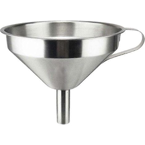Entonnoir en acier inoxydable, entonnoirs de cuisine pour le transfert de liquides, huiles de cuisson, confiture (14 cm) (1/5)