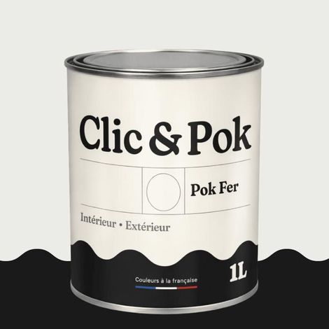 Peinture Fer Antirouille – Métal Extérieur Intérieur, Satinée, Protection Rouille - 1L - RAL 9003 - Blanc de sécurité