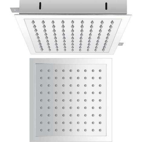 Milano Arvo Chrome 280mm Square Ceiling Mounted Recessed Shower Head (1/5)