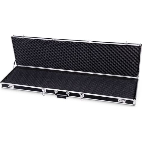 Mallette pour Armes avec Serrures et Clés pour Stockage et Transport en Alliage d’Aluminium, 134x35x12cm, Noir (1/3)