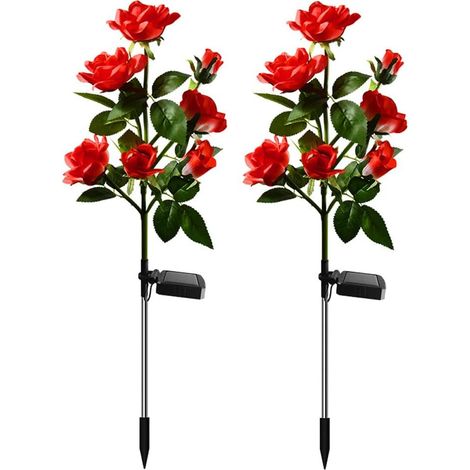 Set mit 7 LED-Sonnenblumen-Lichterketten, wasserdichte Gartenbeleuchtung mit 7 Blumen, Außenwegbeleuchtung [NX] (1/5)
