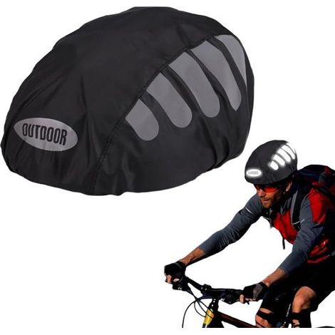 1 funda reflectante impermeable para casco de bicicleta, funda para casco de bicicleta, para hombres, mujeres y niños, ideal para ciclismo. (1/5)