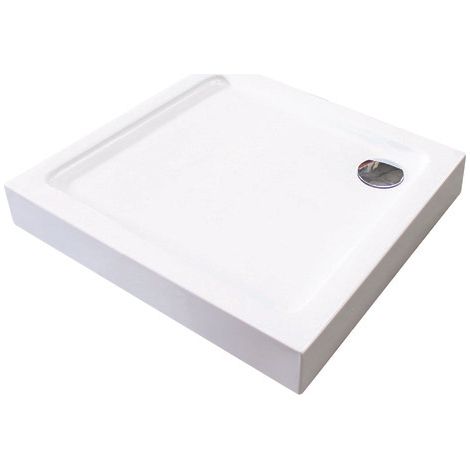 ONDEE ZEN - Receveur de douche LARY - Antidérapant - 80x80X13cm - Acrylique - Blanc