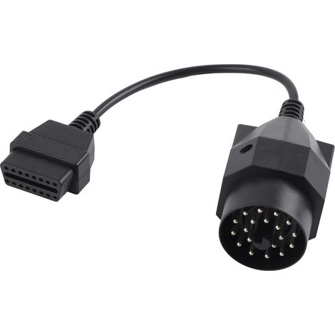 Cable Adaptateur OBD2 - 16 Broches Femelle vers 20 Broches - Pour Diagnostic Automobile - Compatible E36 E39 X5 Z3 - 1 Pièce