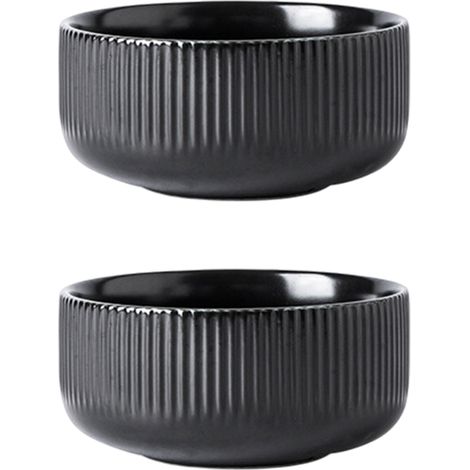 Lot de 2 saladiers, grand saladier de service, bol profond pour la cuisine, ensemble de bols en céramique pour soupes et céréales, compatible lave-vaisselle et micro-ondes, facile à nettoyer//