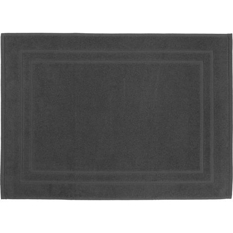 Tapis de Bain 50 x 70 cm - 100% Coton - 700 gr/m2 - Anthracite (1/3)