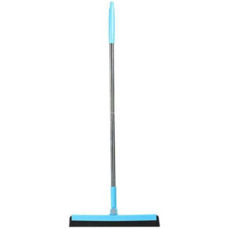 Balai Raclette Sol Caoutchouc Avec Manche, Balai Raclette de Sol Vitre Douche, Raclette Salle de Bain, Balai-Éponge lame remplaçable raclette,brosse d'essuie-glace Enlever Effectif L’eau,Cheveux (1/5)