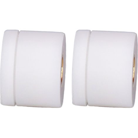 Lot de 2 mini-antennes Wi-Fi 2,4 GHz à gain élevé, étanches, avec adhésif court pour une utilisation extérieure ou pour la maison connectée (blanc). (1/5)