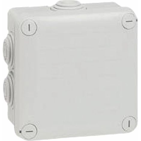 Boite de dérivation carrée PLEXO Ø105x105x55 grise - LEGRAND : 092022