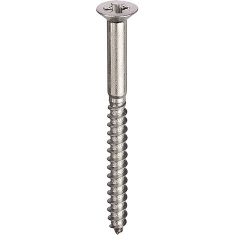 A2-304 St/St Woodscrews Pozi Csk Head 4.0 x 30mm - Box of 200
