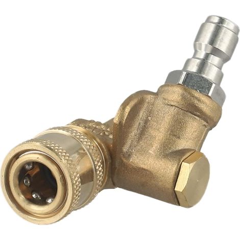 Buse de nettoyeur haute pression à tête pivotante à 360° - Accessoire de pulvérisation robuste pour nettoyage des arches de roue - Système de connexion rapide de 12 mm (1/5)