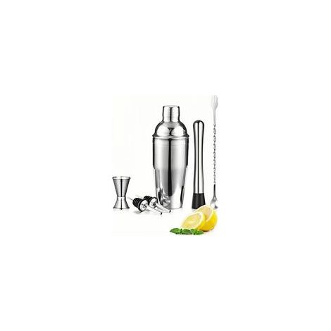 Set da cocktail (6 pezzi), accessori in acciaio inox, 750 ml, bicchiere da milkshake, kit per cocktail, kit per cocktail fai da te - Crezuo