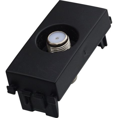 Modulo presa satellitare F, serie Venus, nero, compatibile con serie Vimar Arkè - Ettroit VA2252 (1/3)