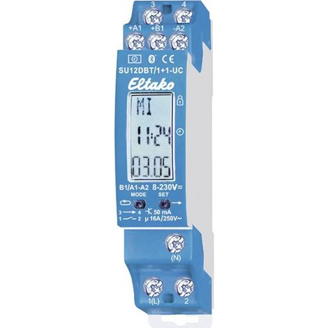 Eltako SU12DBT 230 V AC/DC Temporizador digital polivalente