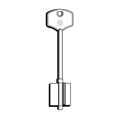CHIAVE DOPPIA MAPPA POTENT 5PT10 SILCA - OTTONE NICHELATO- 5 pezzi