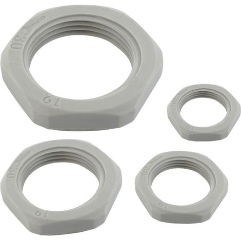 ecrou presse étoupe - en polyamide - pg48 din - gris - blm distribution 102482