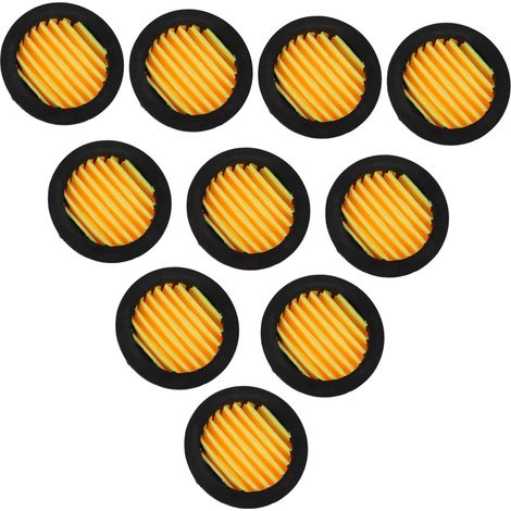 10 Stück Filterelement-Zubehör für Filter und Filter, Schwamm-Metall-Sieb, Perkulatoren, Luftfilterelemente, Kompressor, Schalldämpfer, Gummi (1/5)